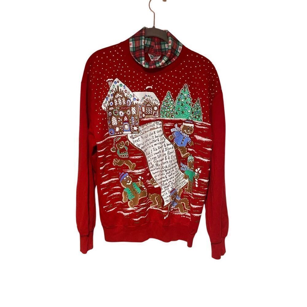 1994 nutcracker skyllitefashions gingerbread recipe, turtleneck sweater S/m